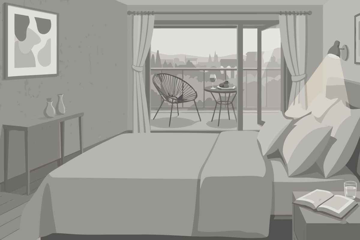 Deluxe Doppelzimmer mit Balkon